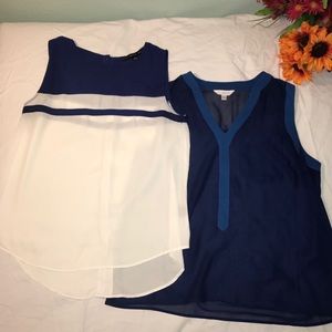 🛑🛑🛑SOLD🛑🛑🛑Two Super Cute Sleeveless Blouses